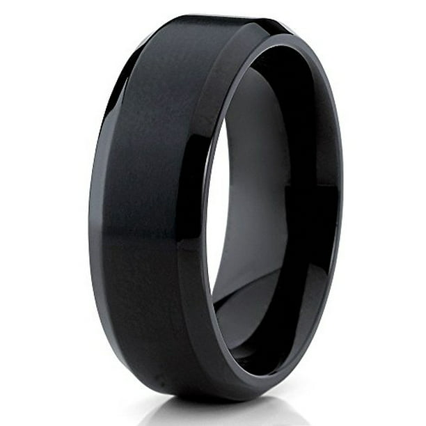 FB Jewels Solid Titanium Polished Grooved Comfort Back Ring 